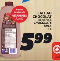 IGA BEATRICE CHOCOLATE MILK offer