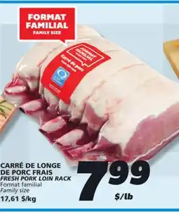 IGA FRESH PORK LOIN RACK offer