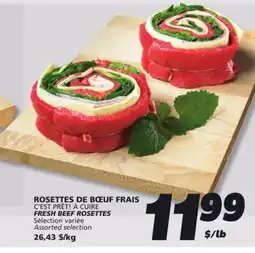 IGA C'EST PRÊT! À CUIRE FRESH BEEF ROSETTES offer