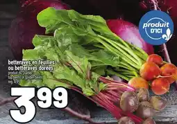 Metro BETTERAVES EN FEUILLES OU BETTERAVES DORÉES | TOP BEETS OR GOLDEN BEETS offer