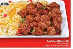Metro BOULETTES GÉNÉRAL TAO | GÉNÉRAL TAO MEATBALLS offer