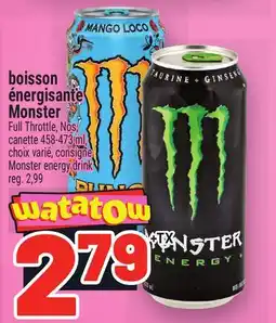 Metro BOISSON ÉNERGISANTE MONSTER | MONSTER ENERGY DRINK offer