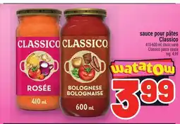Metro SAUCE POUR PÂTES CLASSICO | CLASSICO PASTA SAUCE offer