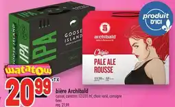 Metro BIÈRE ARCHIBALD | BEER offer