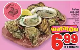 Metro HUÎTRES MALPÈQUE STANDARD | STANDARD MALPEQUE OYSTERS offer