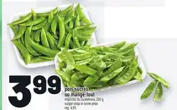Metro POIS SUCRÉS OU MANGE-TOUT | SURGAR SNAP OR SNOW PEAS offer