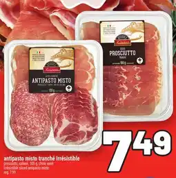 Metro ANTIPASTO MISTO TRANCHÉ IRRÉSISTIBLE | IRRÉSISTIBLE SLICED ANTIPASTO MISTO offer