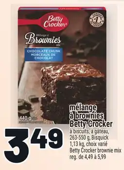 Metro MÉLANGE À BROWNIES BETTY CROCKER | BETTY CROCKER BROWNIE MIX offer