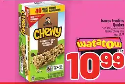 Metro BARRES TENDRES QUAKER | QUAKER CHEWY BARS offer