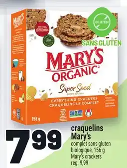 Metro CRAQUELINS MARY'S | MARY'S CRACKERS offer