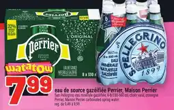 Metro EAU DE SOURCE GAZÉIFIÉE PERRIER, MAISON PERRIER | PERRIER, MAISON PERRIER CARBONATED SPRING WATER offer