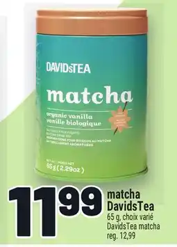 Metro MATCHA DAVIDSTEA | DAVIDSTEA MATCHA offer