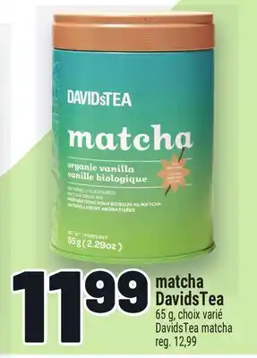 Metro MATCHA DAVIDSTEA | DAVIDSTEA MATCHA offer