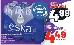 Metro EAU DE SOURCE NATURELLE | ESKA NATURAL SPRING WATER offer