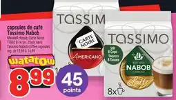 Metro CAPSULES DE CAFÉ TASSIMO NABOB | TASSIMO NABOB COFFEE CAPSULES offer