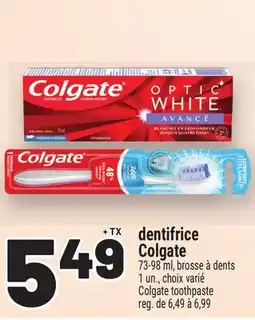 Metro DENTIFRICE COLGATE | COLGATE TOOTHPASTE offer