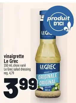 Metro VINAIGRETTE LE GREC | LE GREC SALAD DRESSING offer