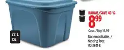 Canadian Tire Nesting Tote offer