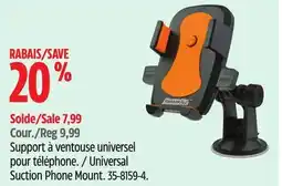 Canadian Tire Universal Suction Phone Mount offer