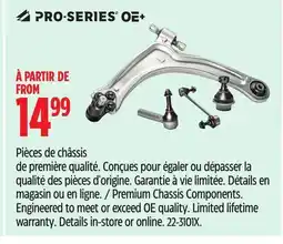 Canadian Tire Pro-Series Premium Chassis Components. Engineered to meet or exceed OE quality offer