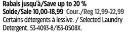 Canadian Tire Eco-Max Selected Laundry Detergent offer