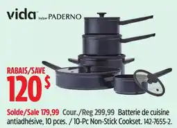 Canadian Tire Vida by PADERNO 10-Pc Non-Stick Cookset offer