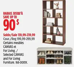 Canadian Tire Selected CANVAS and For Living Furniture offer