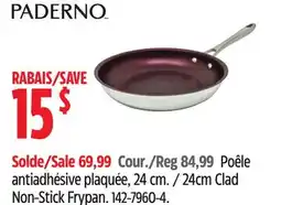 Canadian Tire PADERNO 24cm Clad Non-Stick Frypan offer