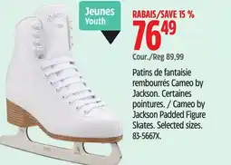 Canadian Tire Cameo by Jackson Padded Figure Skates. Selected sizes offer