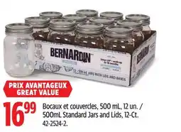 Canadian Tire Bernardin 500mL Standard Jars and Lids, 12-Ct offer