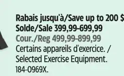 Canadian Tire Proform Selected Exercise Equipment offer