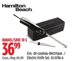 Canadian Tire Hamilton Beach Electric Knife Set offer
