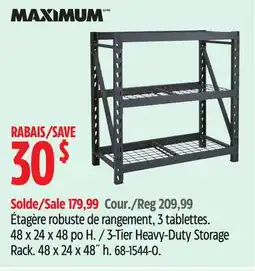 Canadian Tire MAXIMUM 3-Tier Heavy-Duty Storage Rack offer
