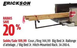 Canadian Tire Erickson Big Bed Jr. Hitch-Mounted Rack offer