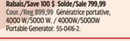 Canadian Tire Champion 4000W/5000W Portable Generator offer