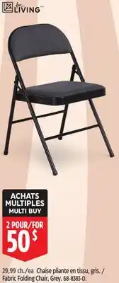 Canadian Tire Fabric Folding Chair, Grey offer
