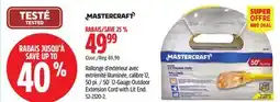 Canadian Tire Mastercraft 50´ 12-Gauge Outdoor Extension Cord with Lit End offer