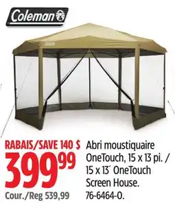 Canadian Tire Coleman 15 x 13´ OneTouch Screen House offer
