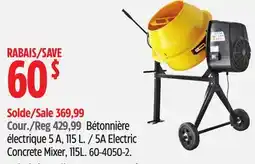 Canadian Tire 5A Electric Concrete Mixer offer