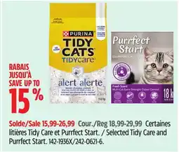 Canadian Tire Selected Tidy Care and Purrfect Start offer