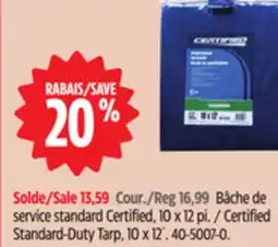 Canadian Tire Certified Standard-Duty Tarp offer
