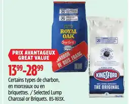Canadian Tire Royal Oak Selected Lump Charcoal or Briquets offer