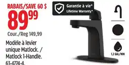 Canadian Tire Pfister Matlock 1-Handle offer