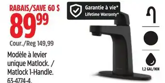 Canadian Tire Pfister Matlock 1-Handle offer