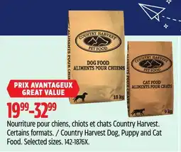 Canadian Tire Country Harvest Dog, Puppy and Cat Food. Selected sizes offer