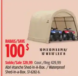 Canadian Tire Waterproof Shed-in-a-Box offer