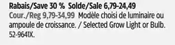 Canadian Tire NOMA Selected Grow Light or Bulb offer