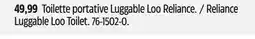 Canadian Tire Reliance Luggable Loo Toilet offer