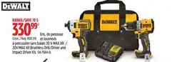 Canadian Tire DEWALT 20V MAX XR Brushless Drill/Driver and Impact Driver Kit offer
