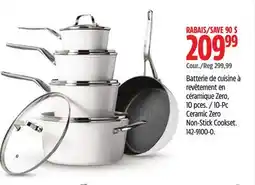 Canadian Tire Heritage 10-Pc Ceramic Zero Non-Stick Cookset offer